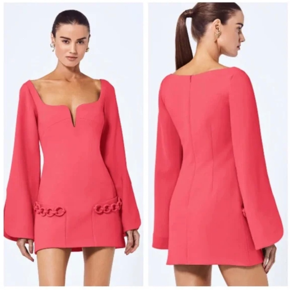 Alexis Azize Dress Cerise Size Small